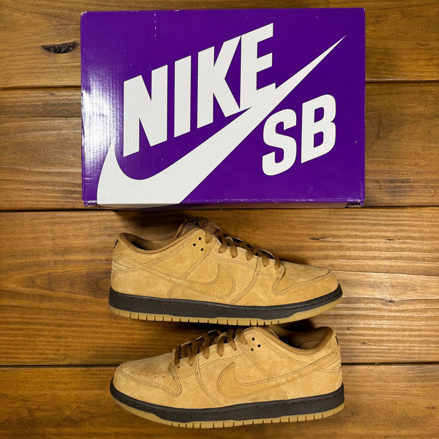 SIZE 12 - Dunk Low Pro SB 'Wheat Mocha' (Used)