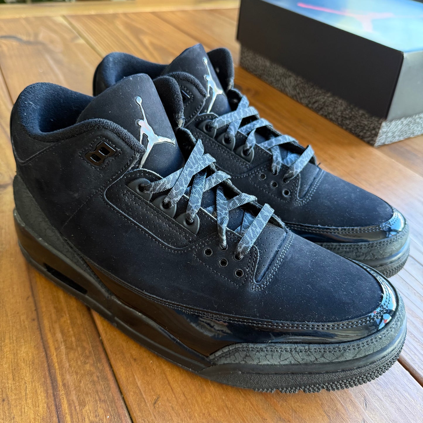 SIZE 11.5 - Jordan 3 Retro 'Black Cat' 2025 (Used)