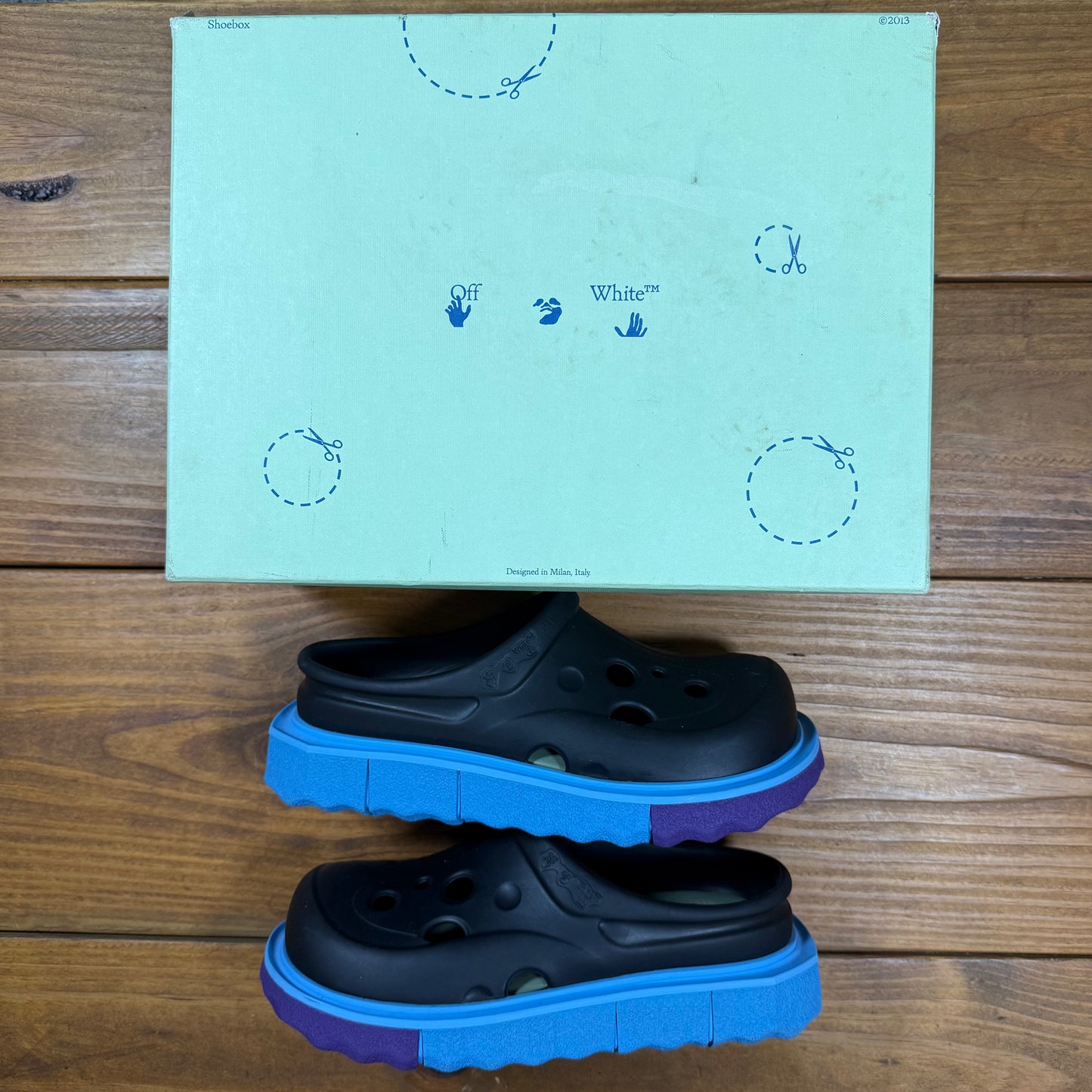 SIZE 42 - Off-White Spongesole Meteor Slipper (Used)