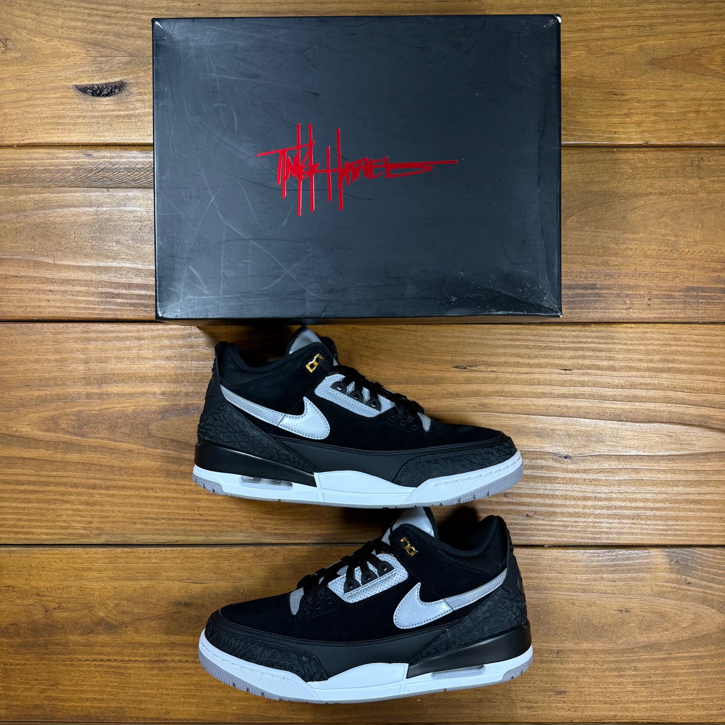 SIZE 12 - Jordan 3 Retro Tinker SP 'Black Cement' (Used)