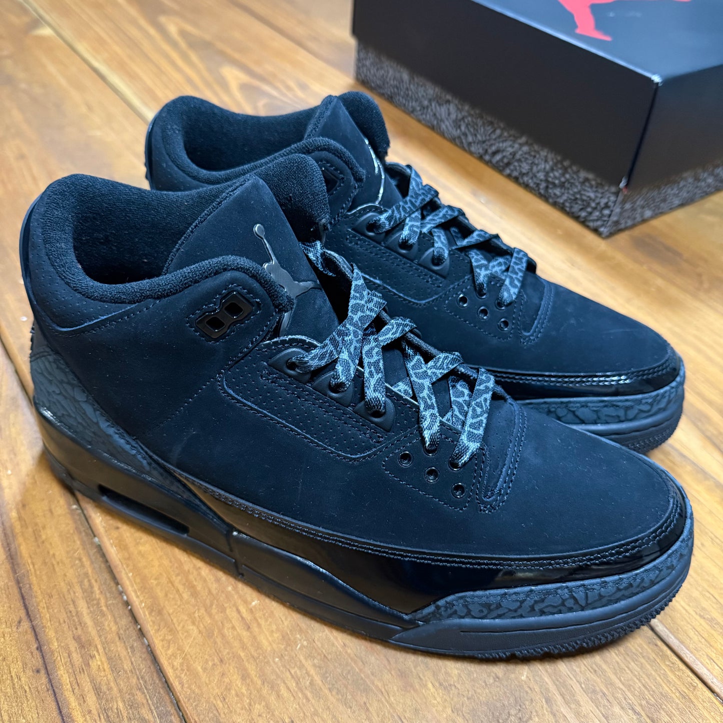 SIZE 10 - Jordan 3 Retro 'Black Cat' 2025 (Used)