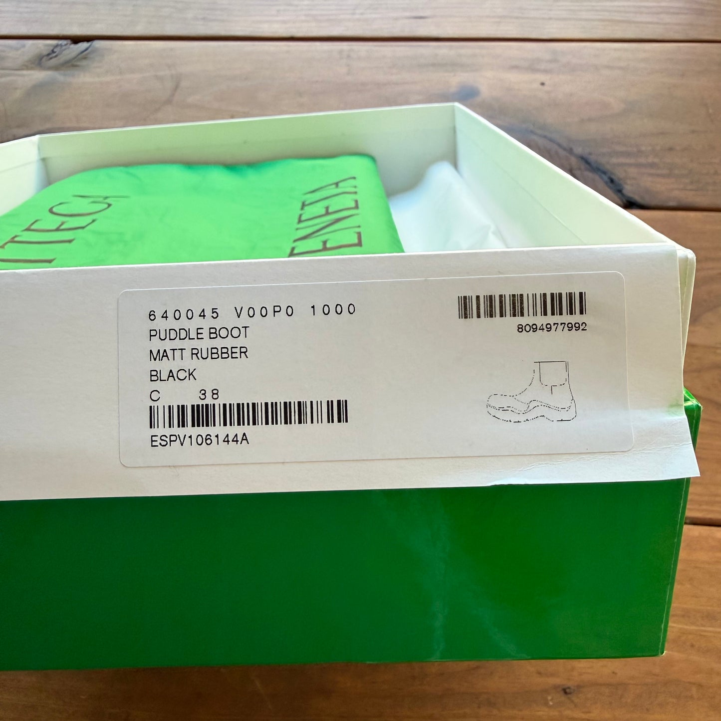 SIZE 38 - Bottega V Puddle Boots (Used)