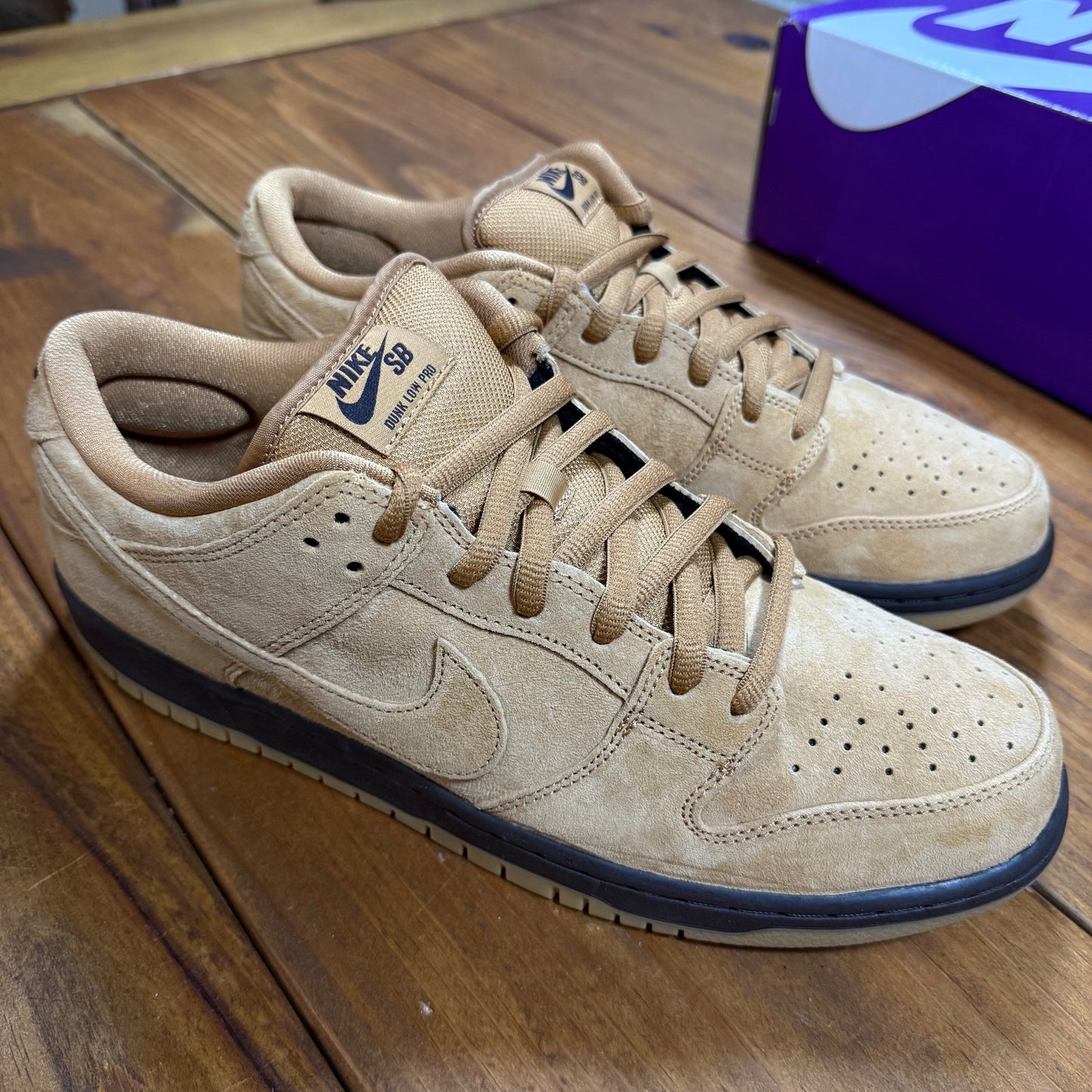 SIZE 12 - Dunk Low Pro SB 'Wheat Mocha' (Used)