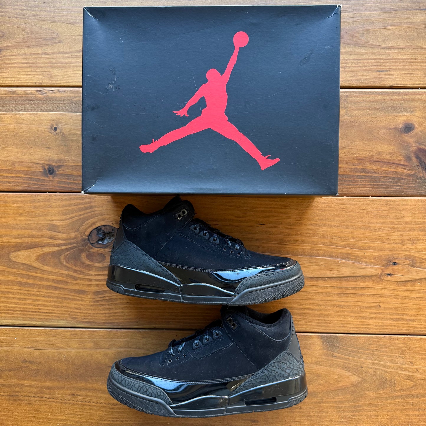 SIZE 11.5 - Jordan 3 Retro 'Black Cat' 2025 (Used)