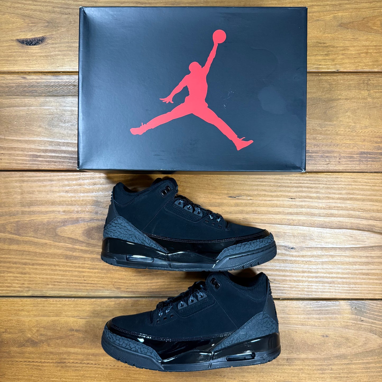 SIZE 10 - Jordan 3 Retro 'Black Cat' 2025 (Used)