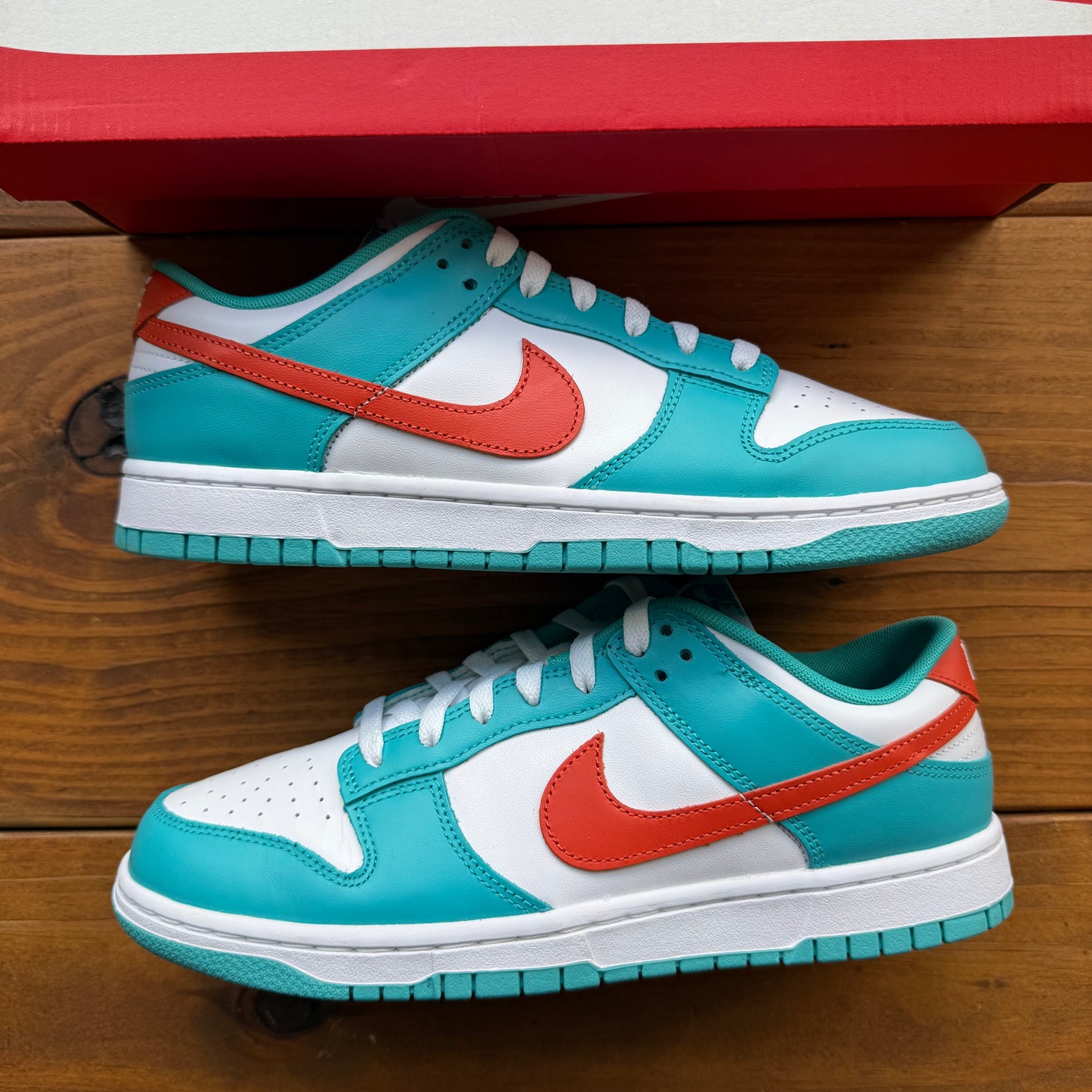 SIZE 10 - Dunk Low 'Miami Dolphins' (Used)