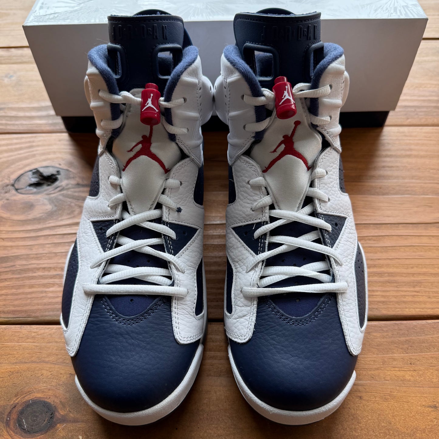 SIZE 9 - Jordan 6 Retro 'Olympic' 2024 (Used)