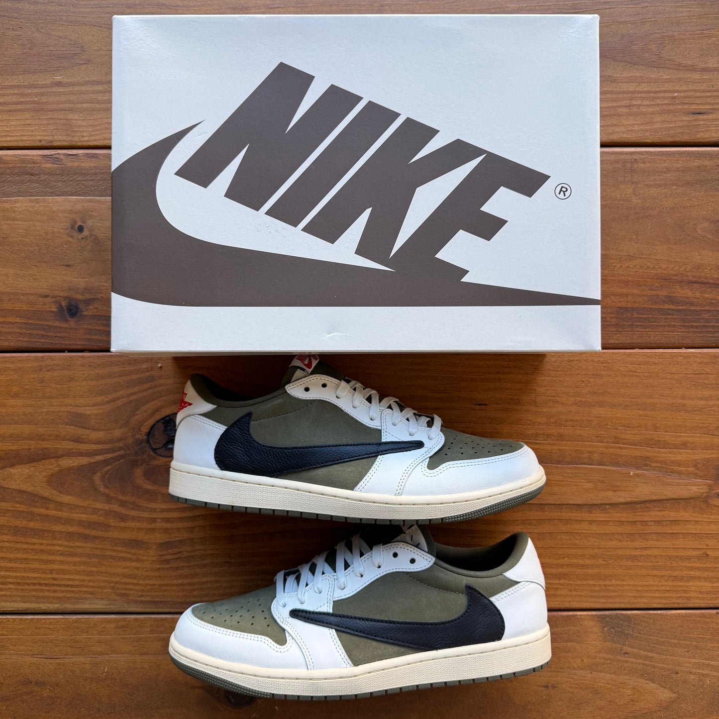 SIZE 11 - Travis Scott x Jordan 1 Low OG SP 'Reverse Olive / Medium Olive' (Used)