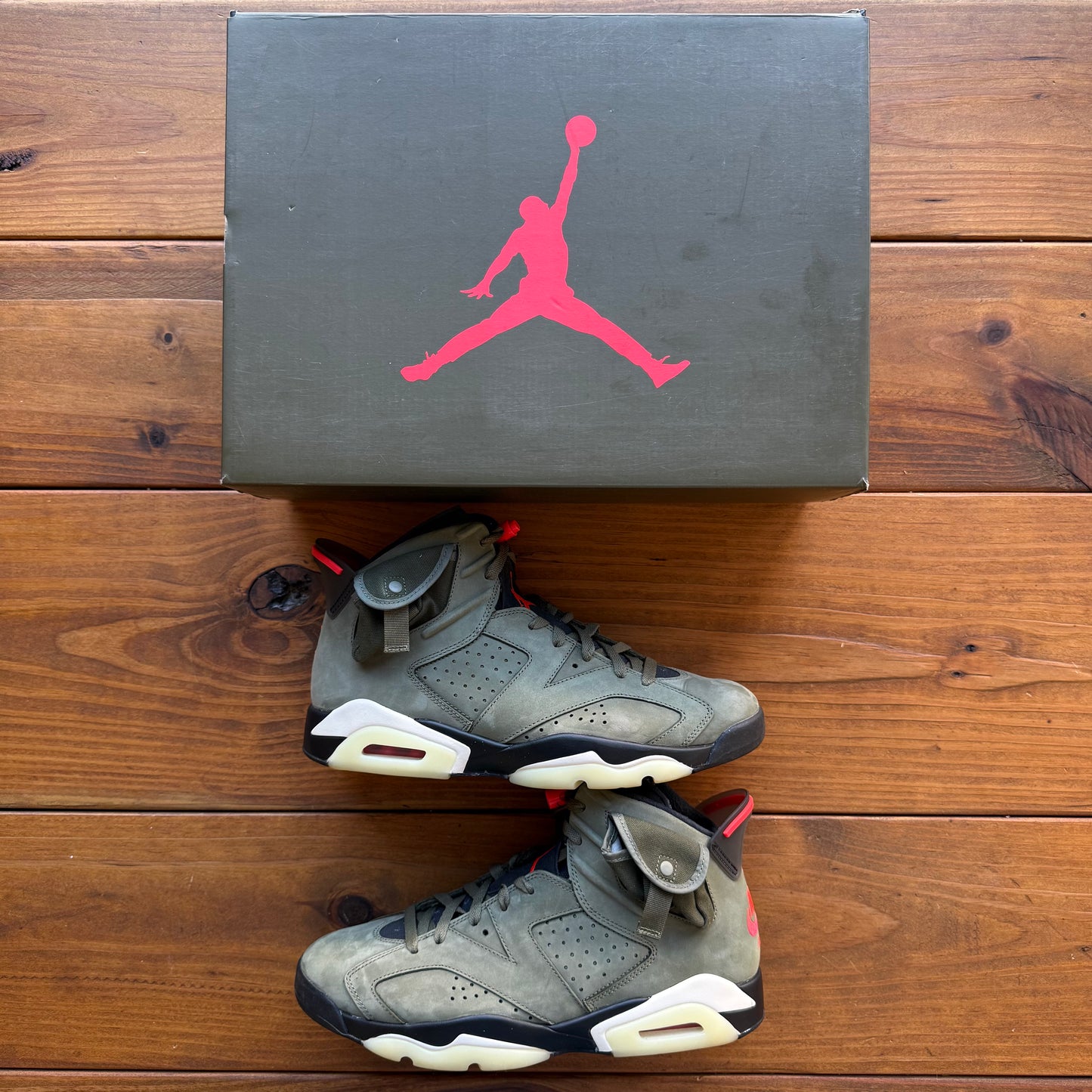 SIZE 11 - Travis Scott x Jordan 6 Retro 'Olive' (Used)