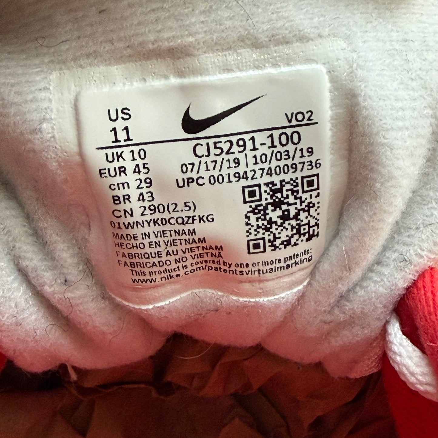 SIZE 11 - Supreme Trainer Low (Used/No Box)