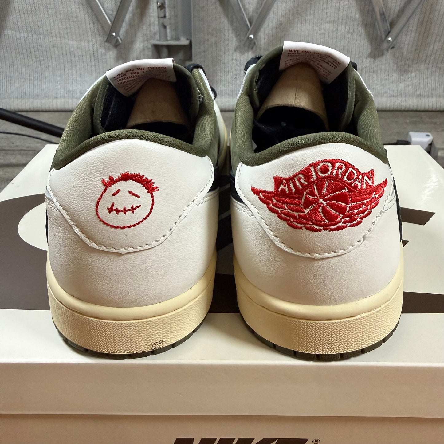 SIZE 10 - Travis Scott x Jordan 1 Low OG SP 'Reverse Olive / Medium Olive' (Used)