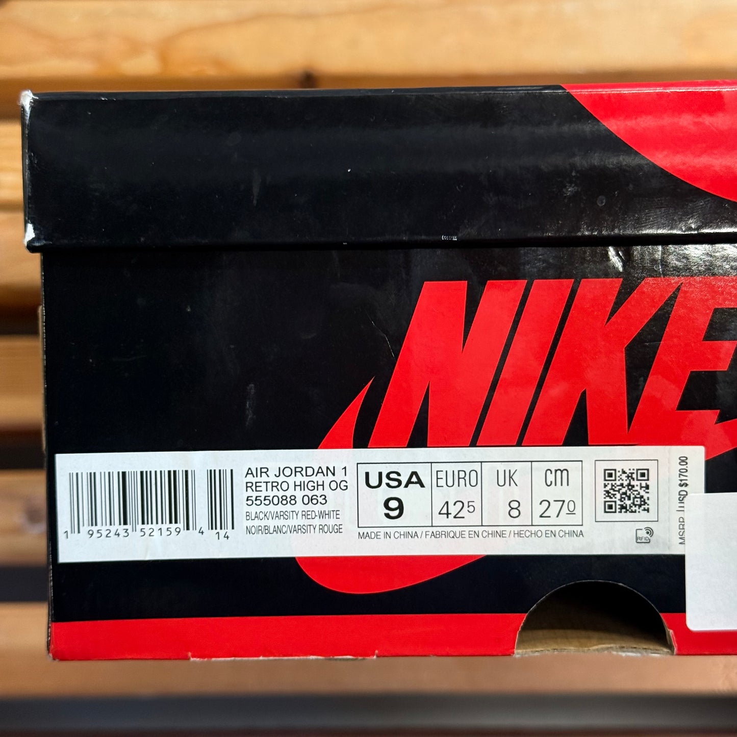 Size 9 - Jordan 1 Retro High OG 'Patent Bred' (Used)