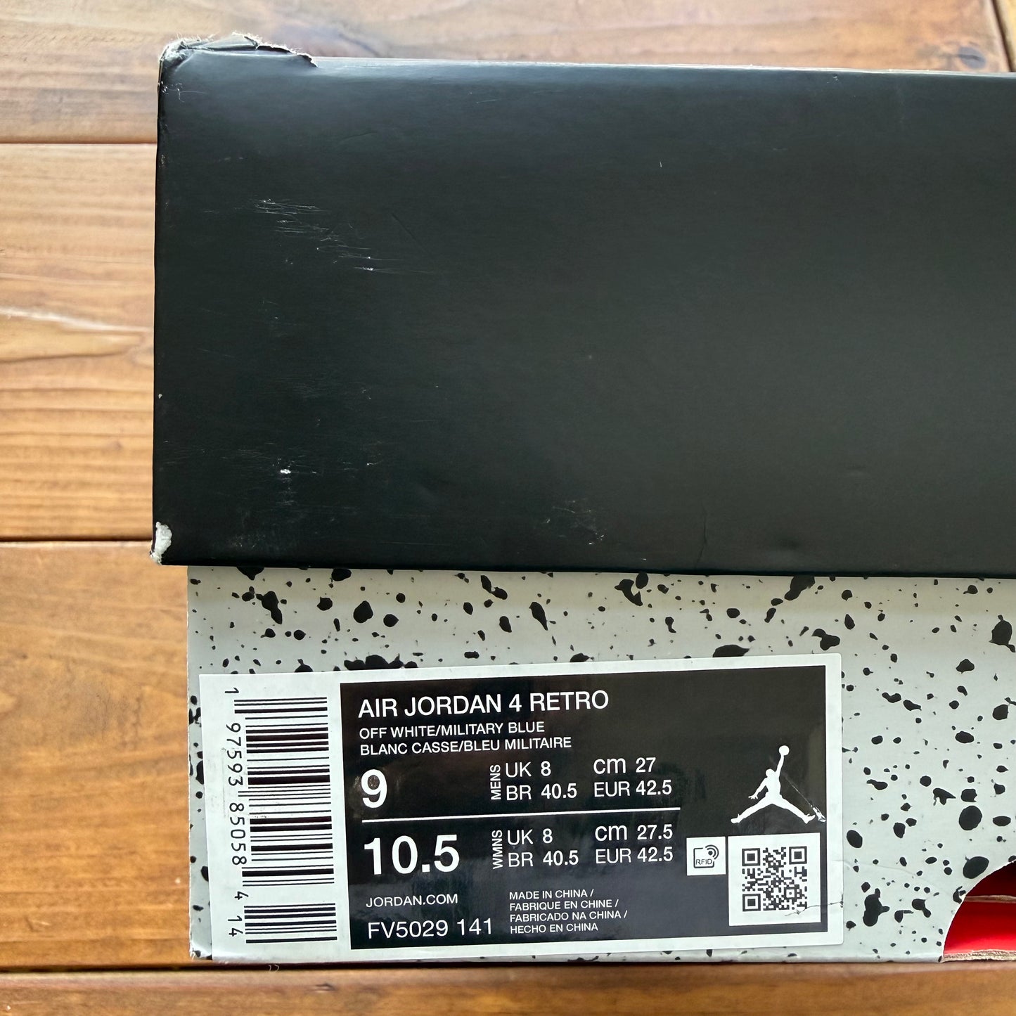 Size 9 - Jordan 4 Retro 'Military Blue' 2024 (Used)