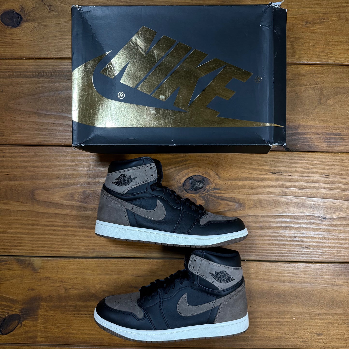 SIZE 10 - Jordan 1 Retro High OG 'Palomino' (Used)