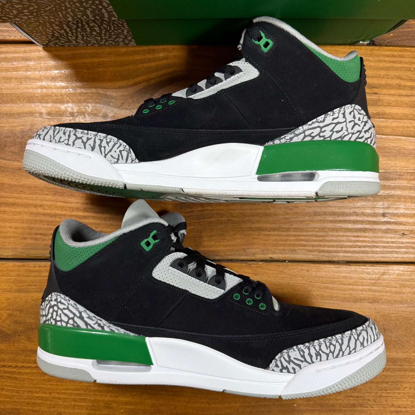 SIZE 12 - Jordan 3 Retro 'Pine Green' (Used)