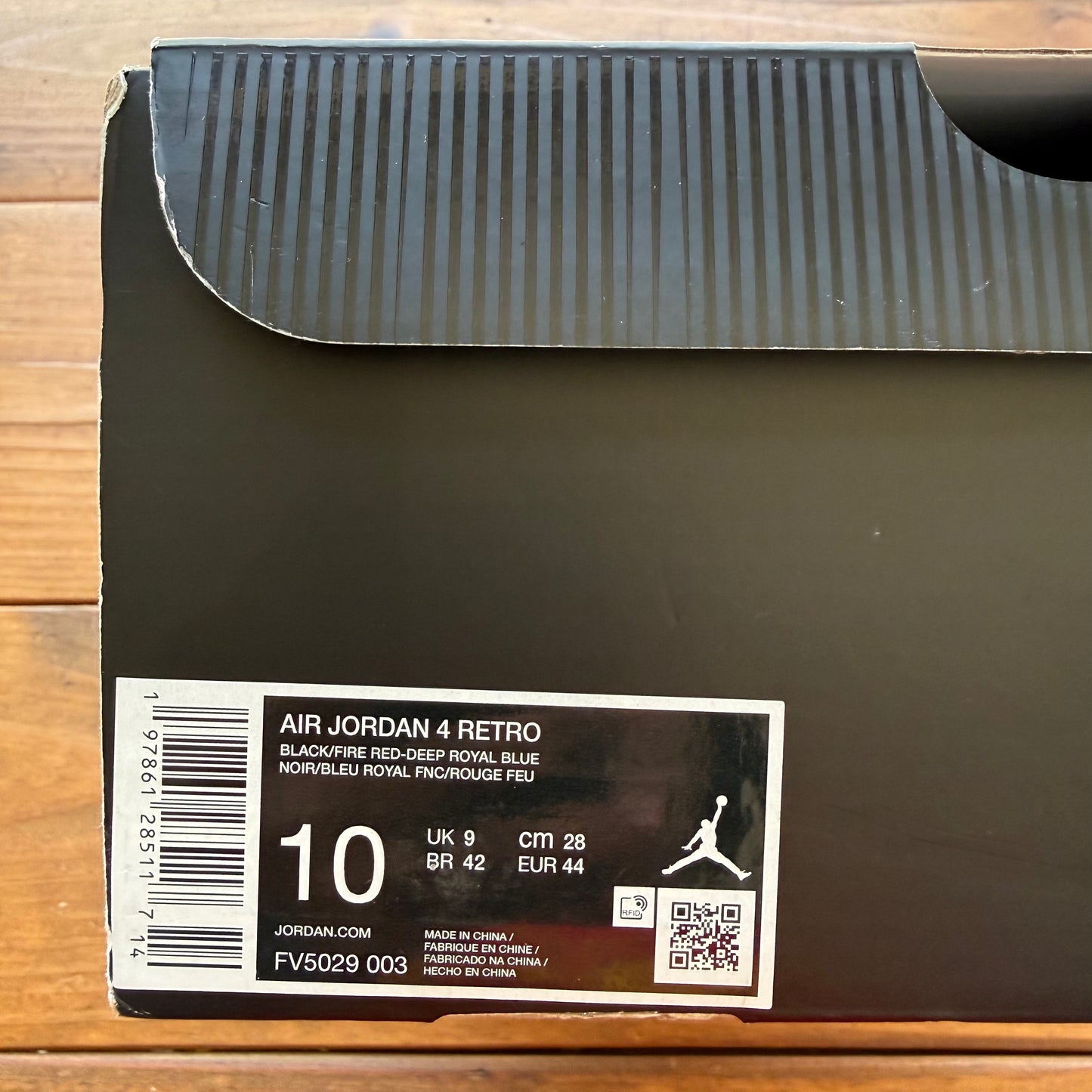 Größe 44 - Jordan 4 Retro 'Rare Air - White Lettering' (Gebraucht)