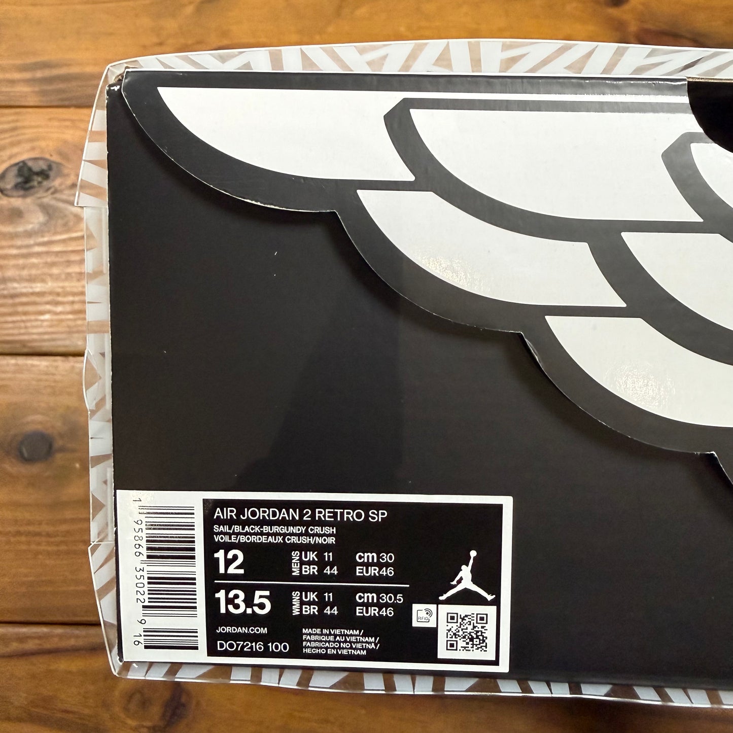SIZE 12 - A Ma Maniére x Jordan 2 Retro SP 'Airness' (Used)