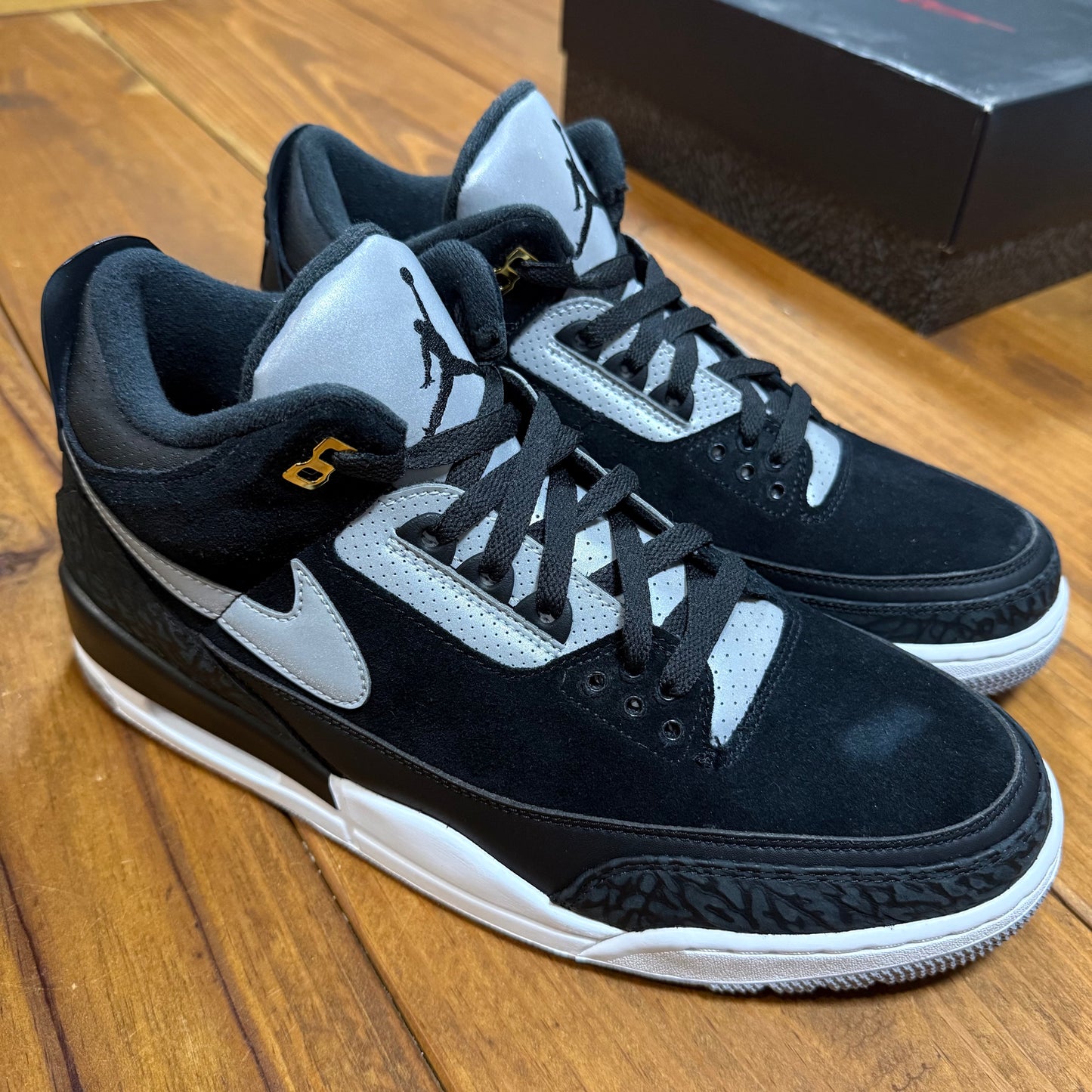 SIZE 12 - Jordan 3 Retro Tinker SP 'Black Cement' (Used)