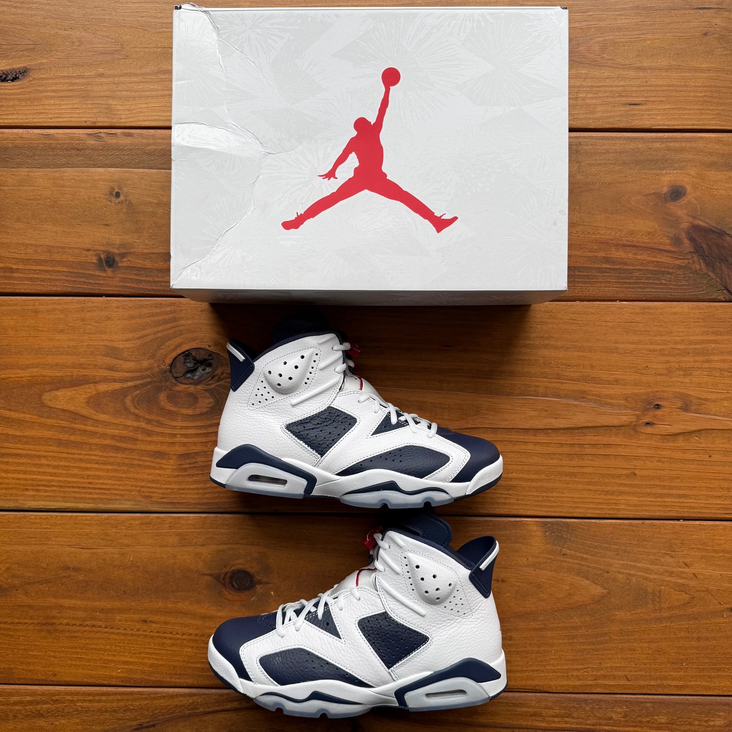 SIZE 9 - Jordan 6 Retro 'Olympic' 2024 (Used)