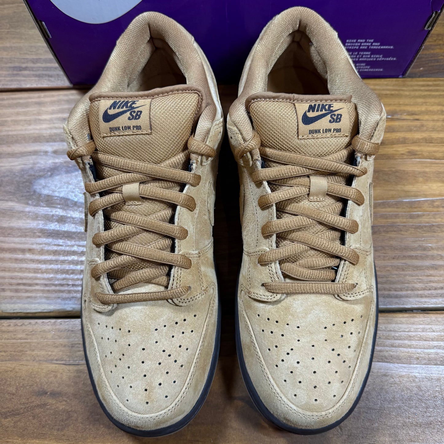 SIZE 12 - Dunk Low Pro SB 'Wheat Mocha' (Used)