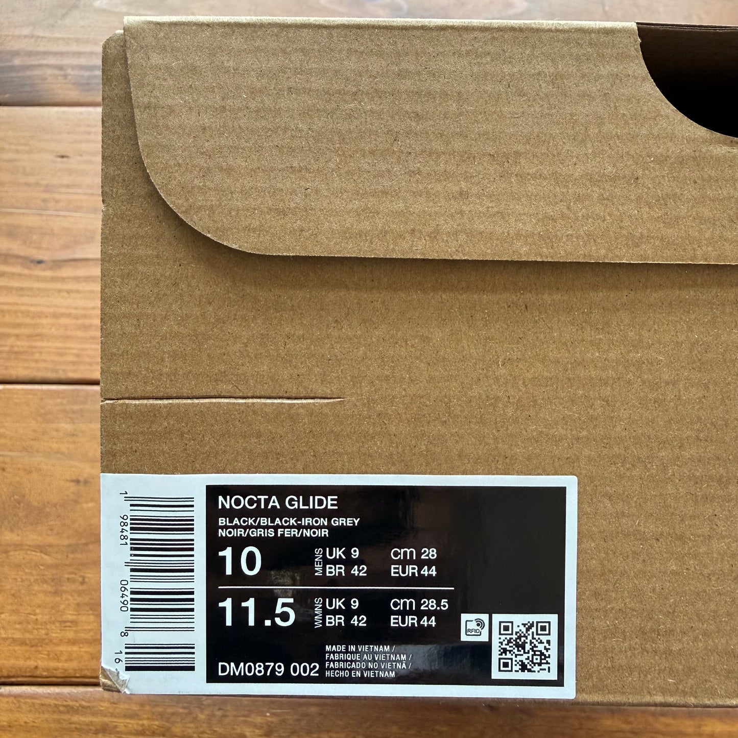 Size 10 - NOCTA x Glide 'Black Iron Grey' (Used)