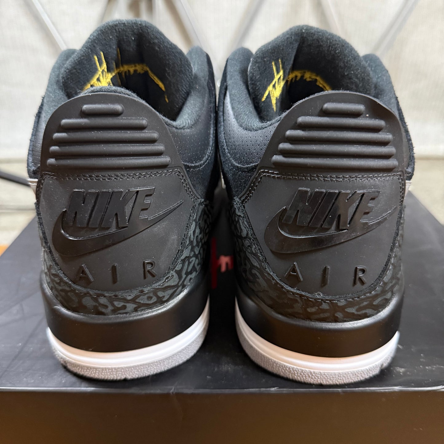 SIZE 12 - Jordan 3 Retro Tinker SP 'Black Cement' (Used)