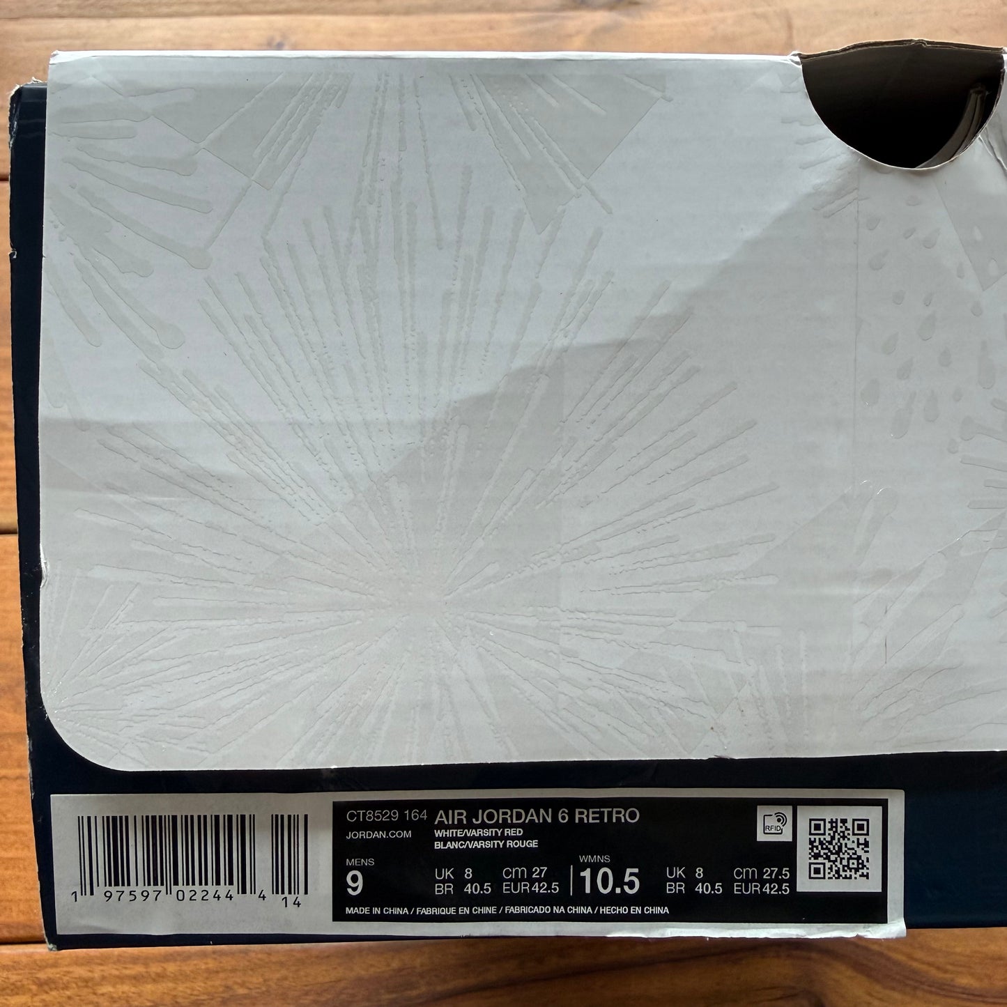 SIZE 9 - Jordan 6 Retro 'Olympic' 2024 (Used)