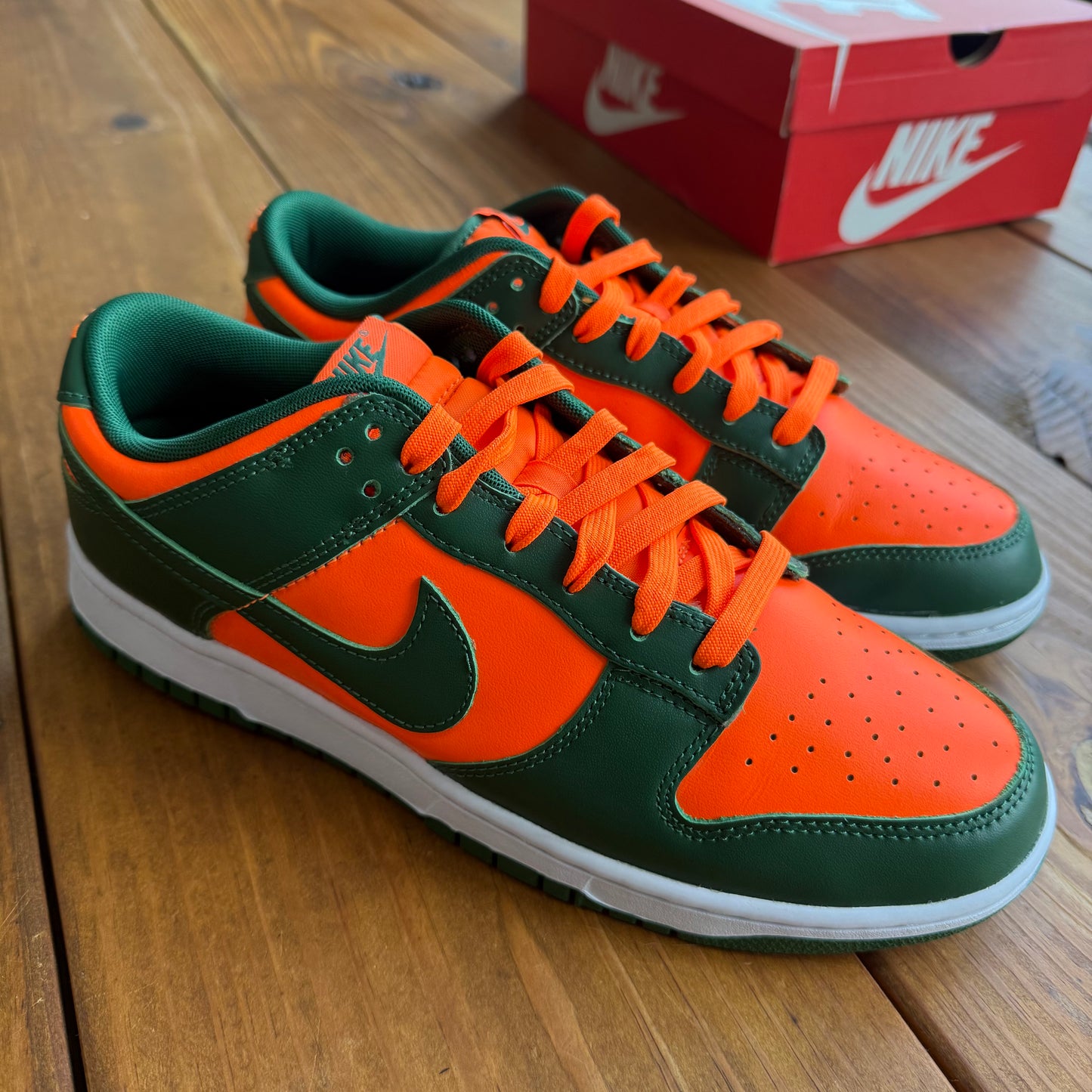 SIZE 10 - Dunk Low 'Miami Hurricanes' (Used)