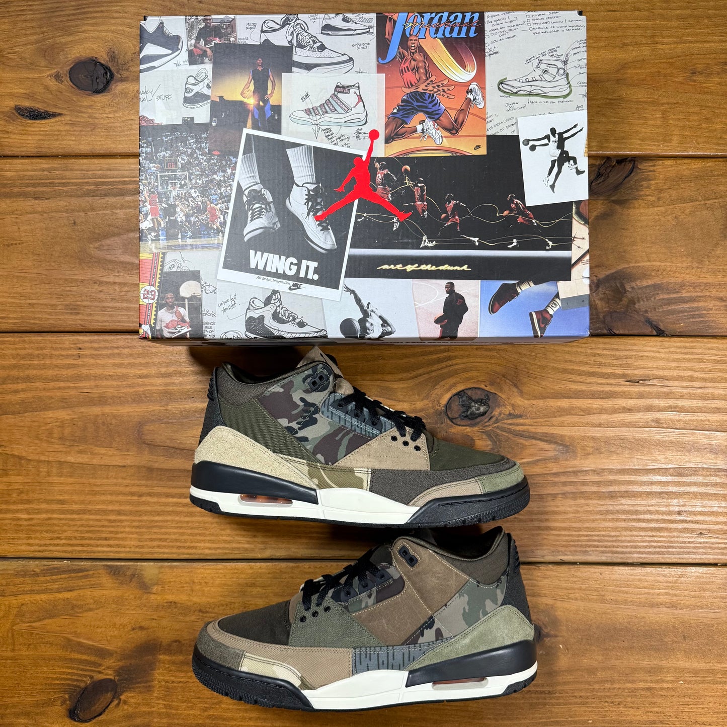 SIZE 12.5 - Jordan 3 Retro 'Patchwork' (Used)