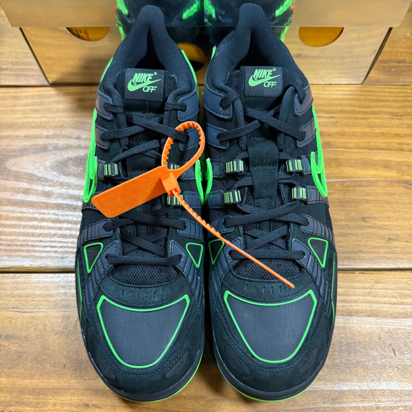 SIZE 13 - Off-White x Air Rubber Dunk 'Green Strike' (Used)