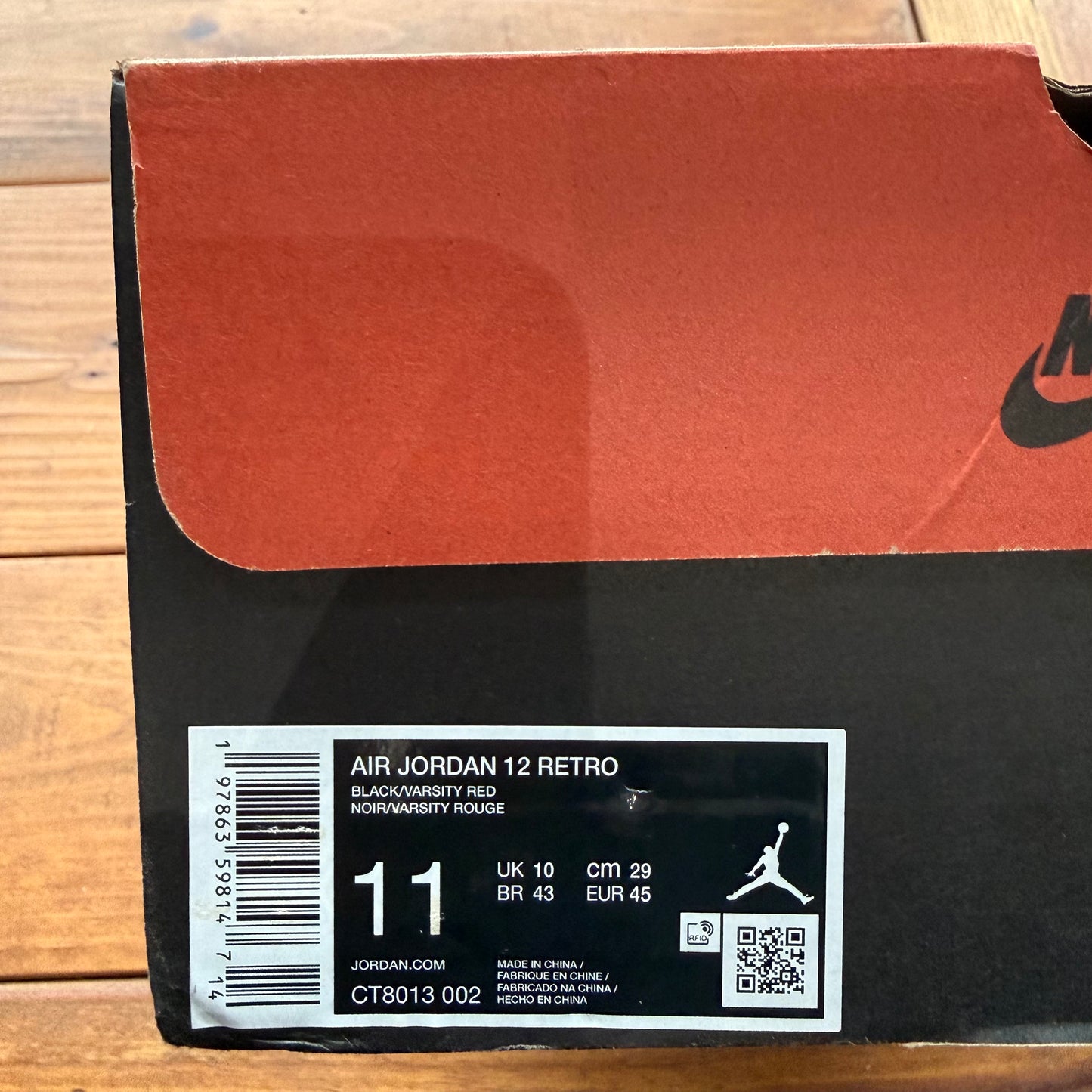 SIZE 11 - Jordan 12 Retro 'Flu Game' 2025 (Used)