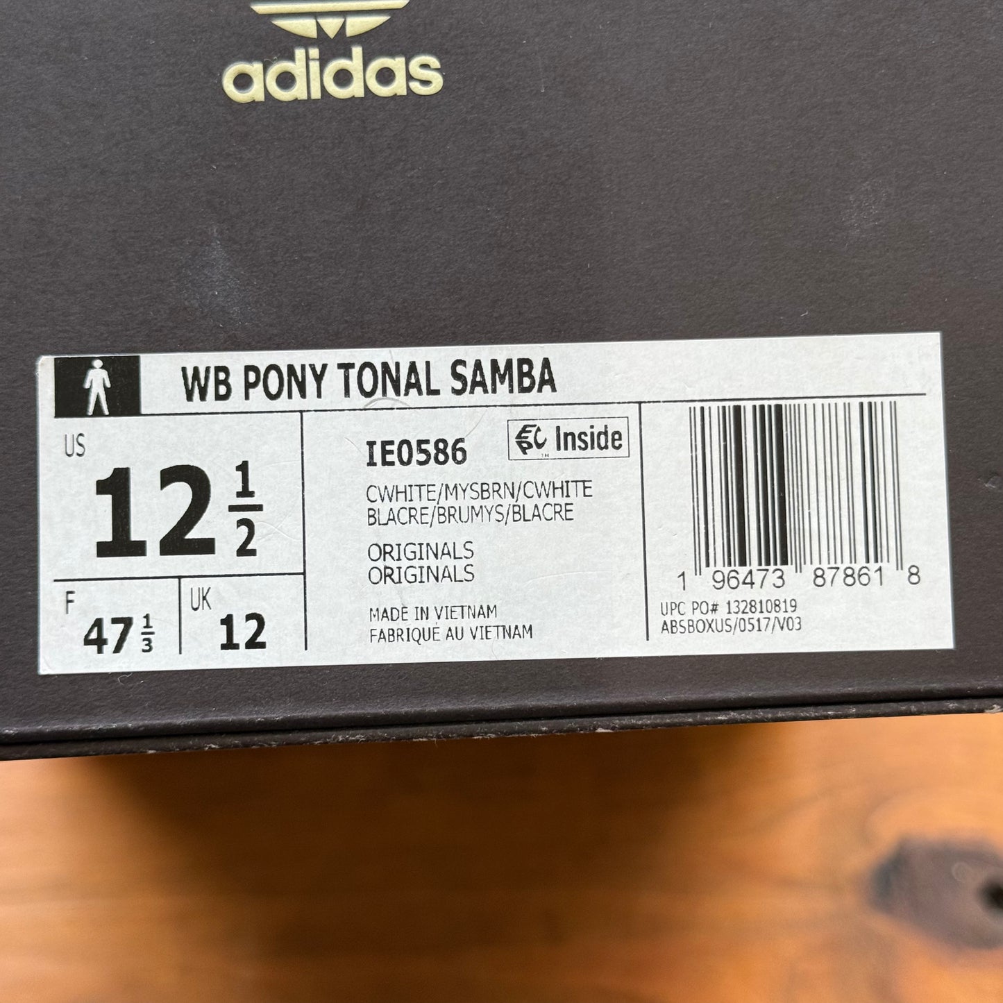 Size 12.5 - Wales Bonner x Samba Pony 'Cream White' (Used)