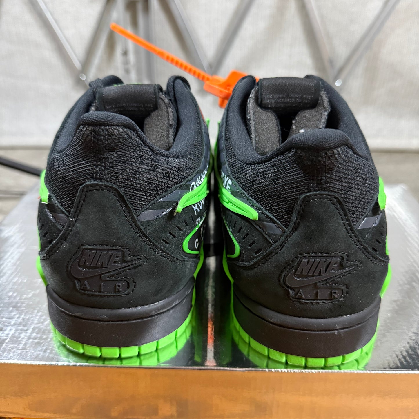 SIZE 13 - Off-White x Air Rubber Dunk 'Green Strike' (Used)