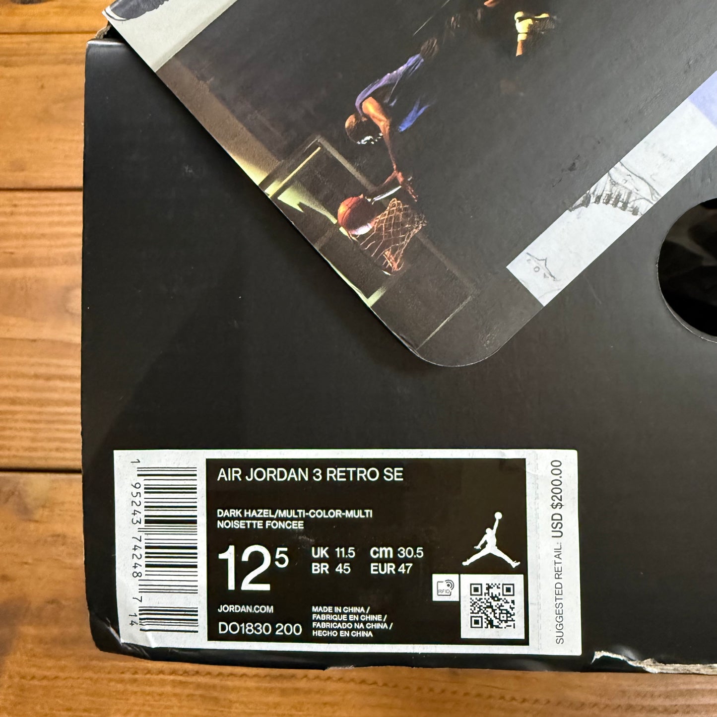 SIZE 12.5 - Jordan 3 Retro 'Patchwork' (Used)
