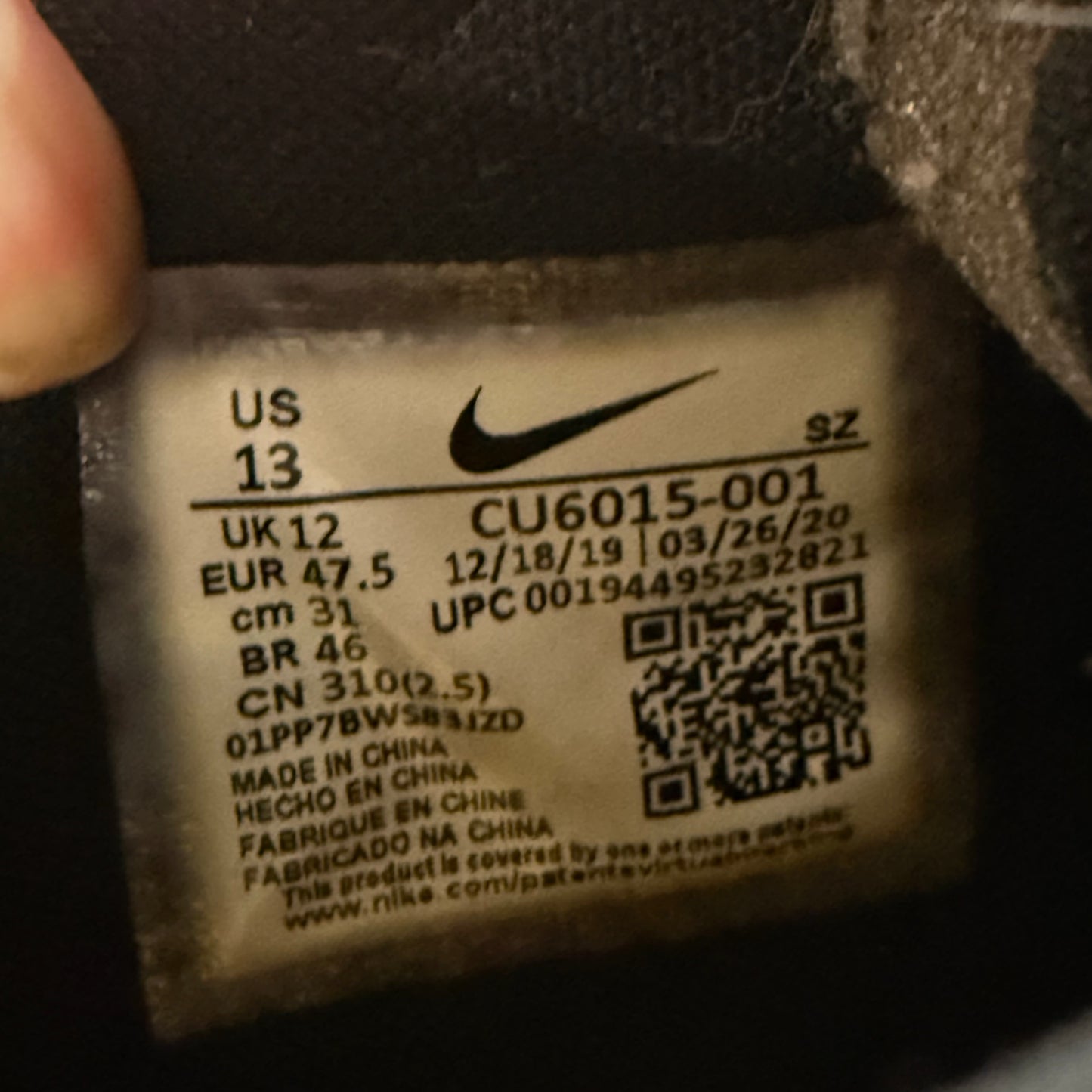 SIZE 13 - Off-White x Air Rubber Dunk 'Green Strike' (Used)