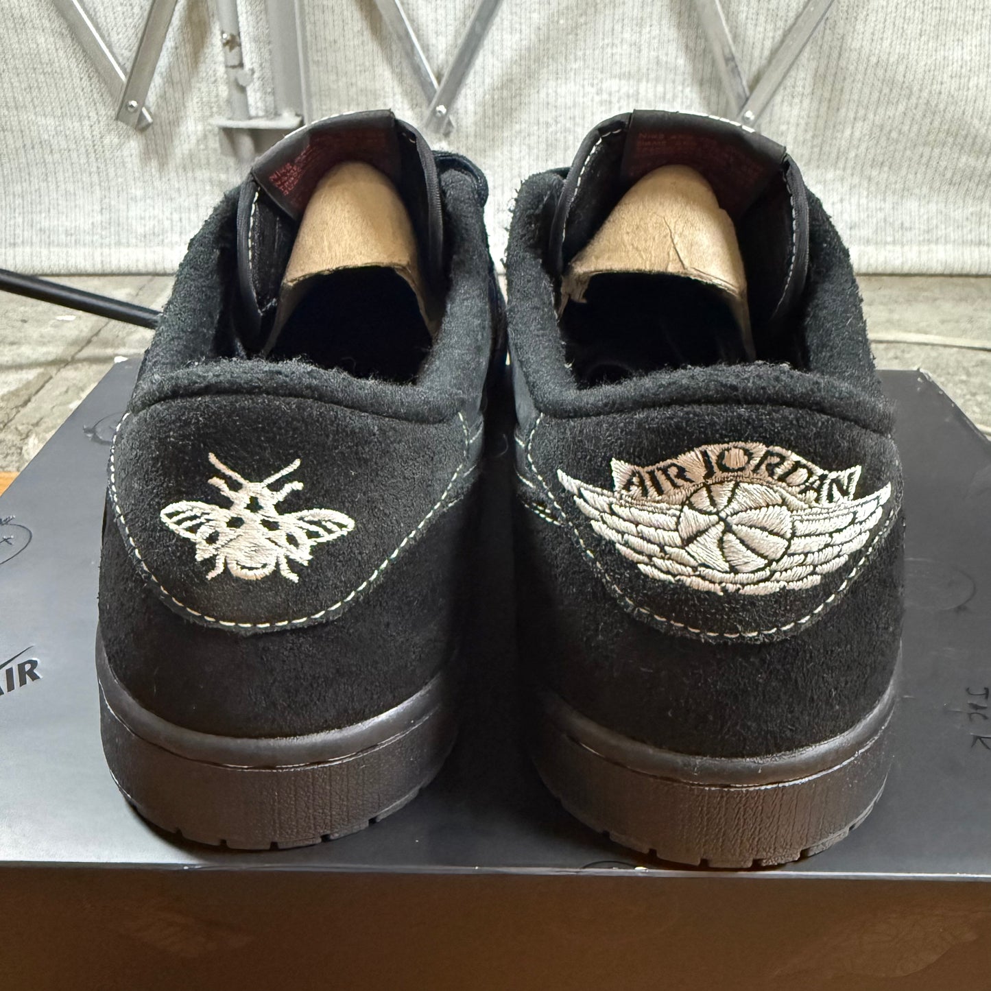 SIZE 13 - Travis Scott x Jordan 1 Retro Low OG SP 'Black Phantom' (Used)