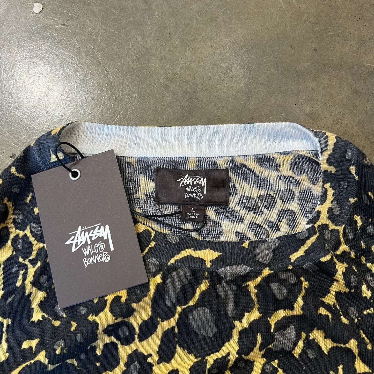 Stussy Wales Bonner Leopard Sweater