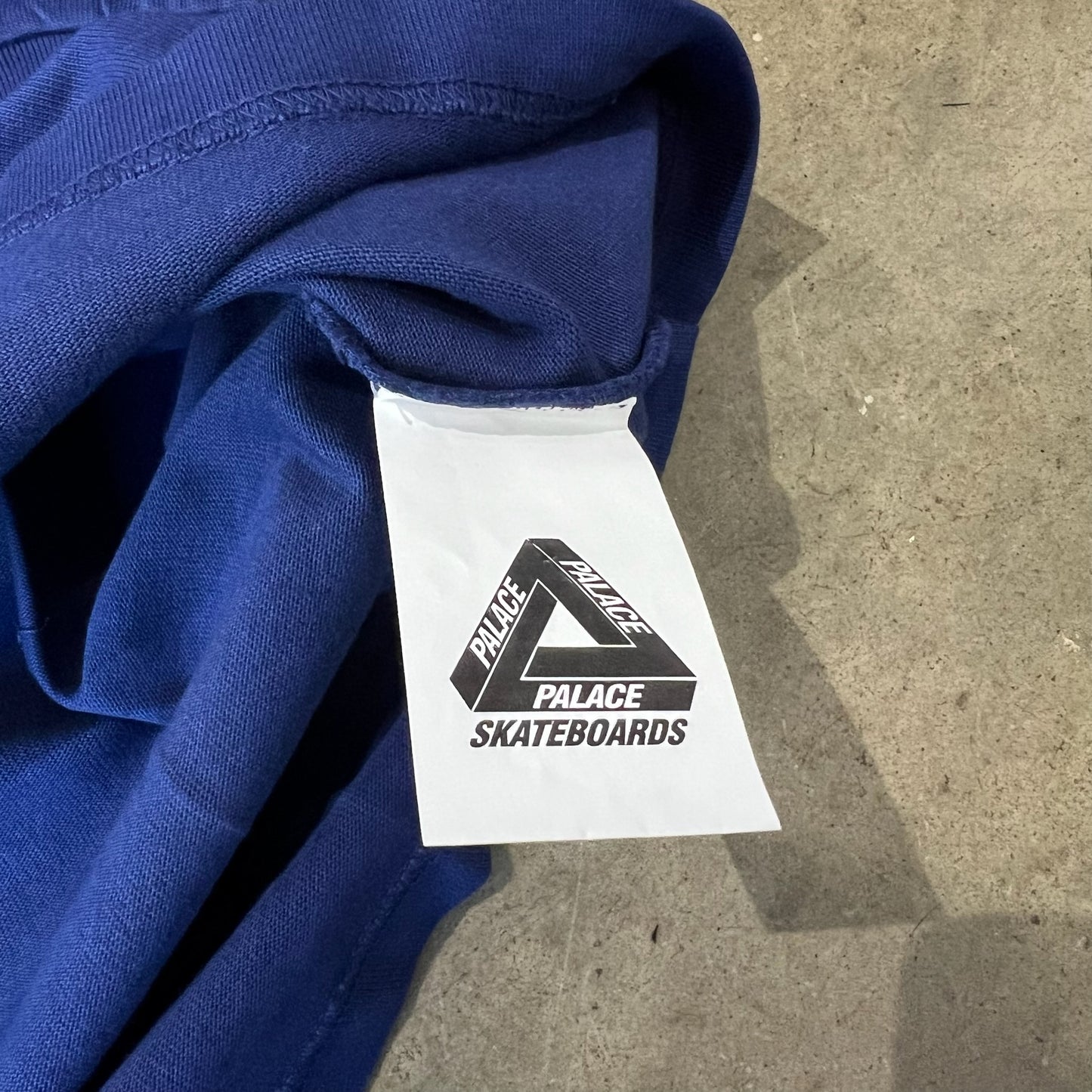 Large - Palace New York Shop Drop Shoulder Langarmshirt 'Navy'
