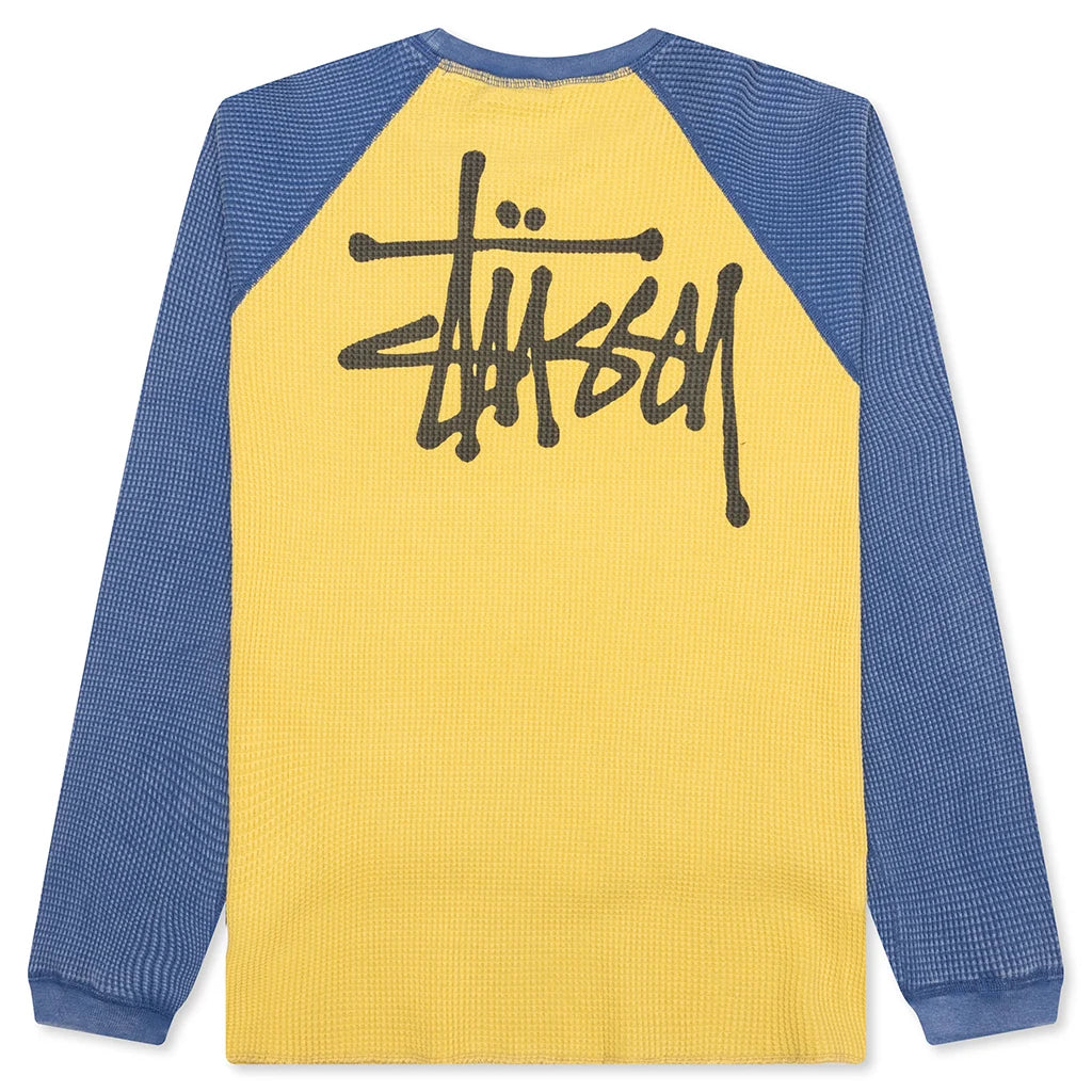 Large - Stussy Raglan Basic Thermal 'Two Tone'