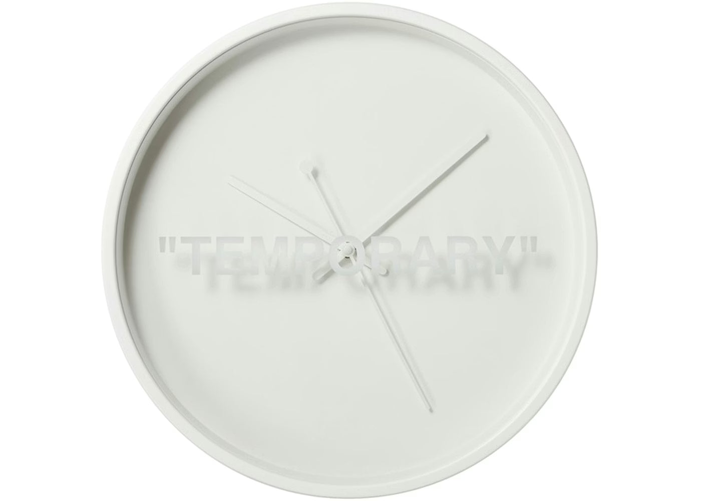 Virgil Abloh x IKEA MARKERAD „TEMPORARY“ Wanduhr