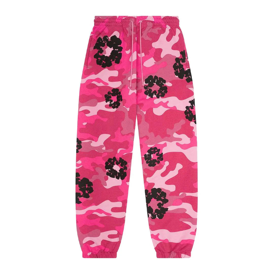 Denim Tears Pink Camo Cotton Wreath Jogginghose