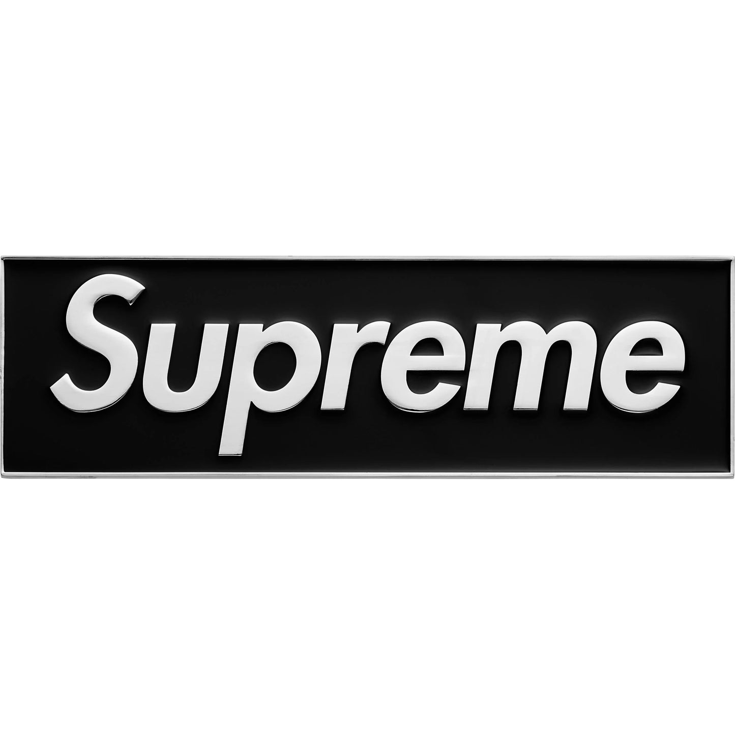 Supreme Box Logo Car Emblem 'Black'