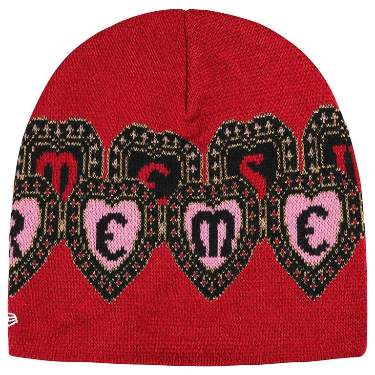 Supreme New Era® Hearts Beanie 'Red'