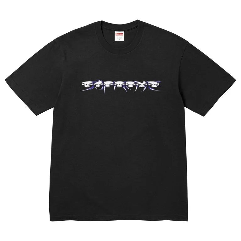 Medium - Supreme Skulls Spellout Tee 'Black'