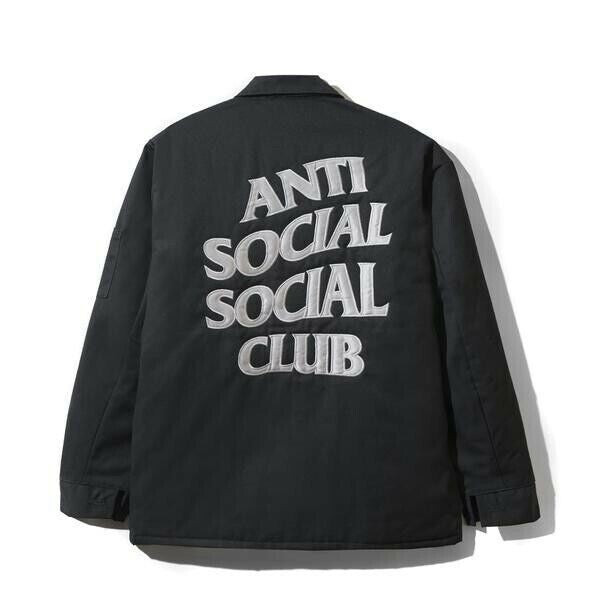 Large - Anti social social club Drop Out Jacket black