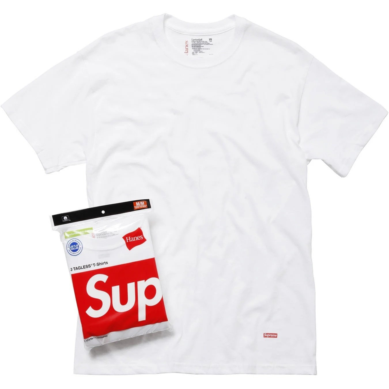Supreme®/Hanes® Tagless Tees (3 Pack) - White