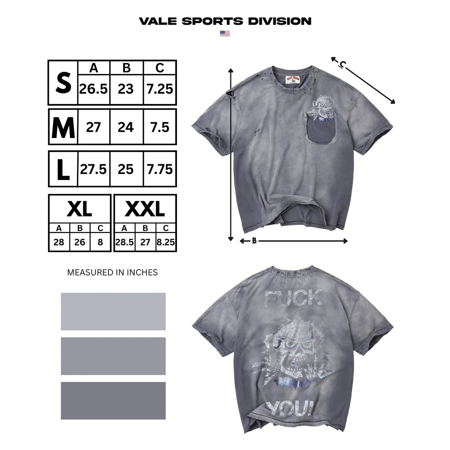 XL - Vale Forever Skullie Tee