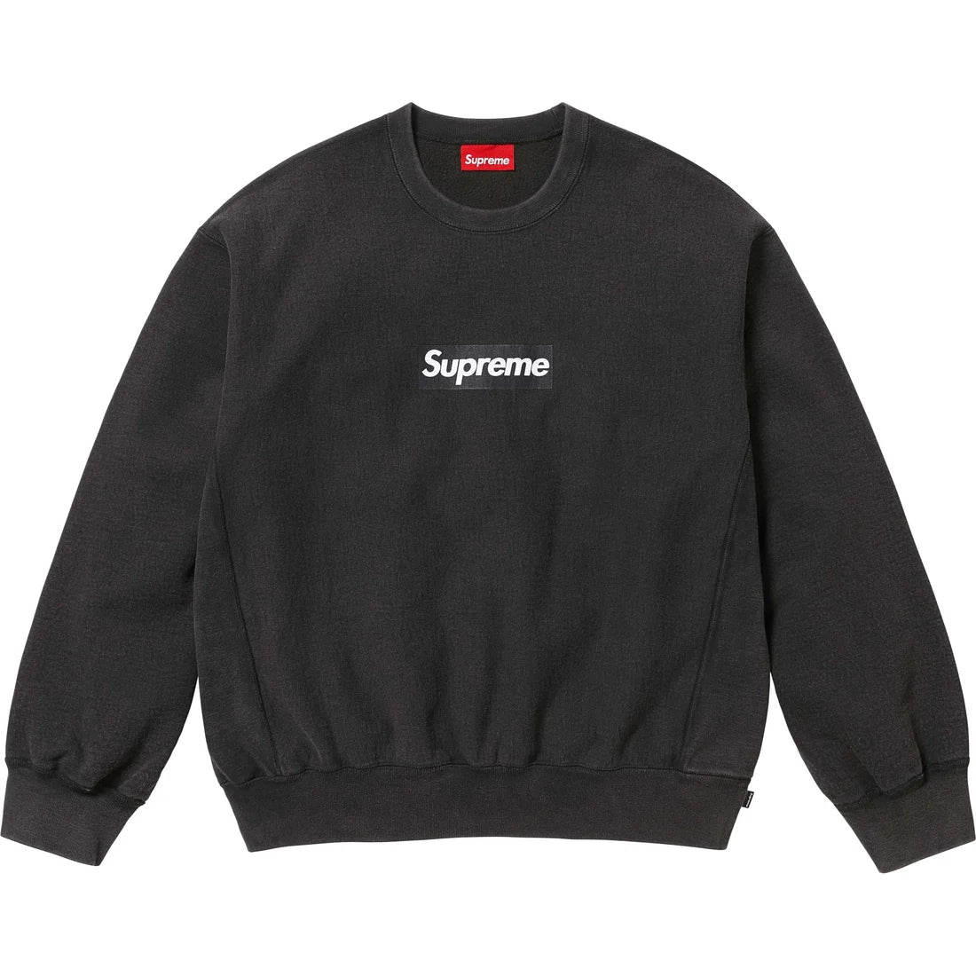 Supreme Washed Box Logo Crewneck - Black