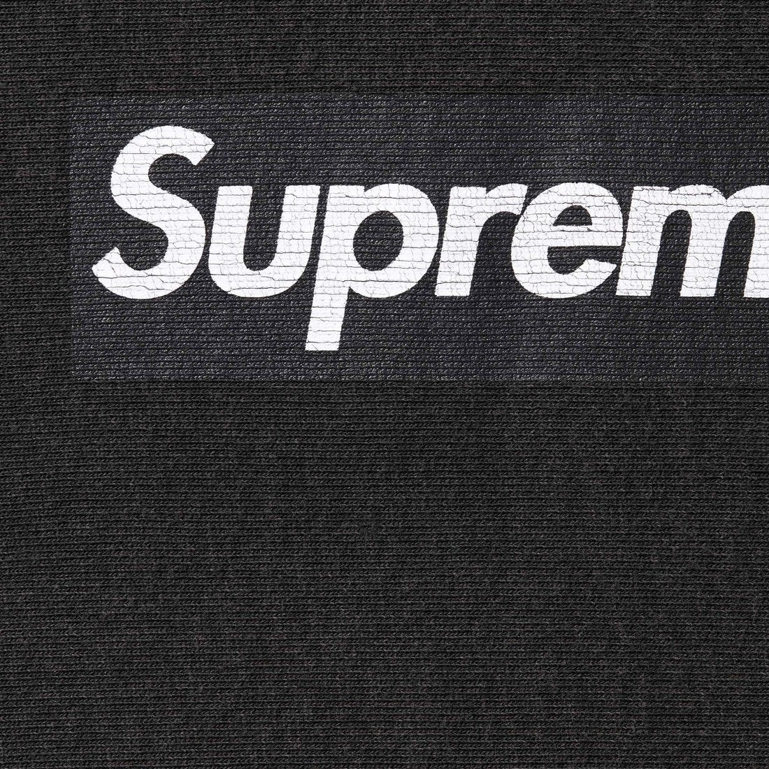 Supreme Washed Box Logo Crewneck - Black