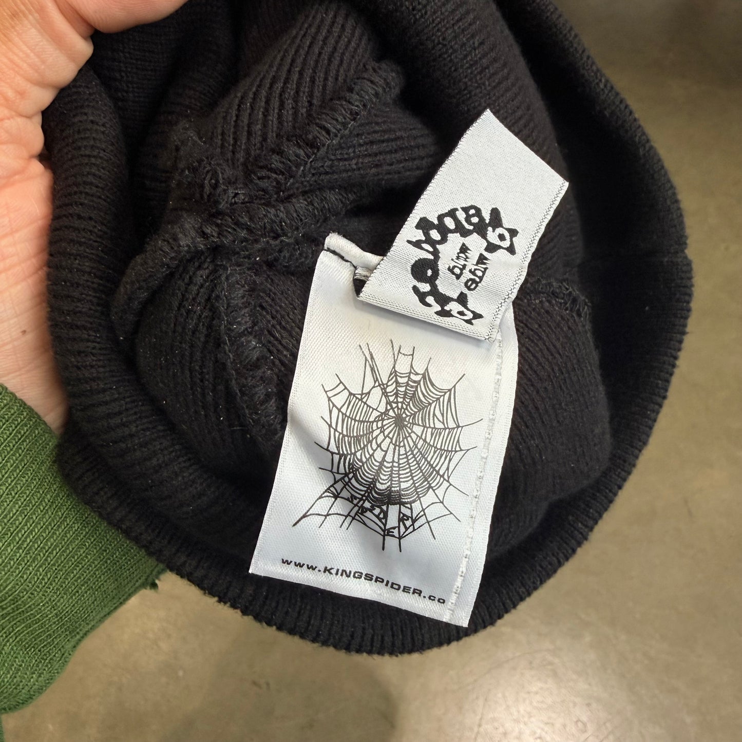 Gorro de diamantes de imitación Sp5der